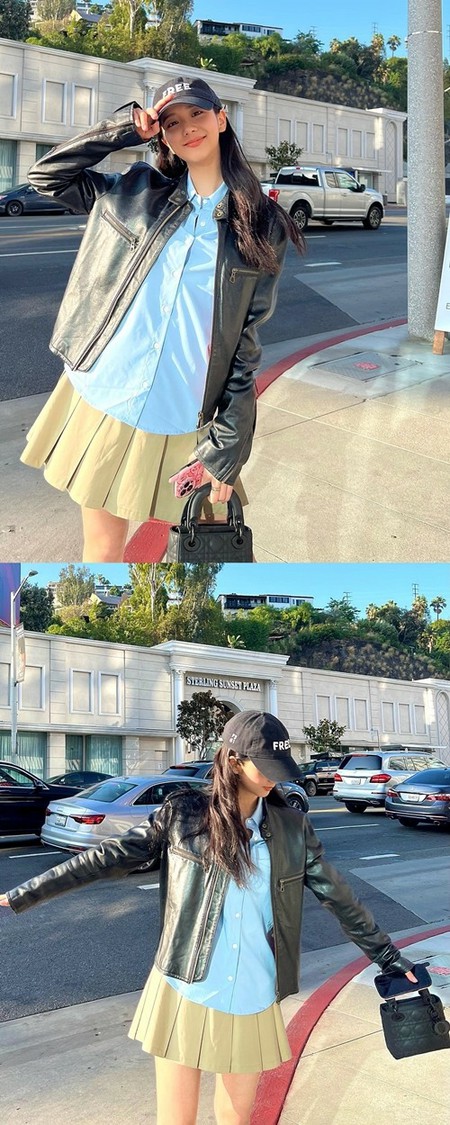 JISOO（BLACKPINK）、超ミニで披露した脚線美…LISAが撮影したレジェンド写真