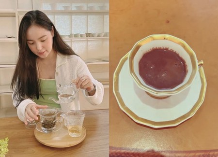 女優ミン・ヒョリン、夫SOL（BIGBANG）とカフェデート？ ホットチョコに浮かれる一児のママ