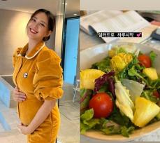 俳優ソン・ジェヒの妻チ・ソヨン、不妊を克服した妊婦生活は違う？…「サラダで一日をスタート」