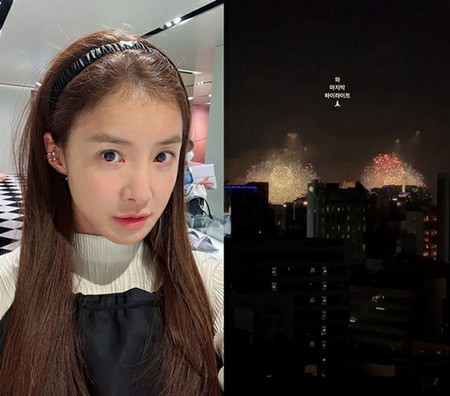 女優イ・シヨン、これぞラグジュアリーの極み…花火を自宅から鑑賞