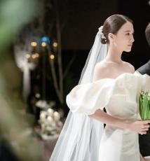 ナムグン・ミンと結婚”チン・アルム、結婚式でのドレスが話題！韓国