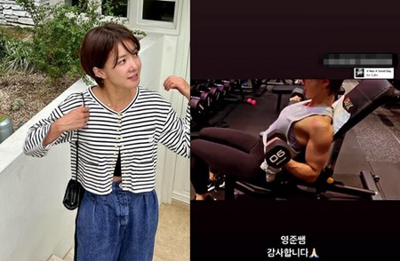 女優イ・シヨン、男性も驚きの筋肉質ボディー…トレーニングに夢中な“女戦士”