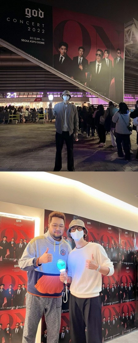 “ウ・ヨンウ理想の上司”俳優カン・ギヨン、「god」コンサート会場で”ファン心”爆発！…キム・テウと認証ショット