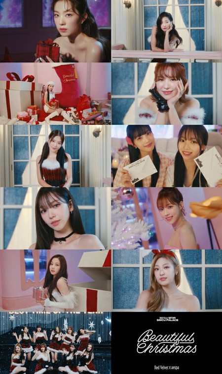 「Red Velvet」X「aespa」、サンタガールに変身！「Beautiful Christmas」MVティザー公開！