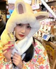 「Red Velvet」ジョイの旧正月はウサギ帽子に花柄のダウン…誰もマネできない冬ファッション