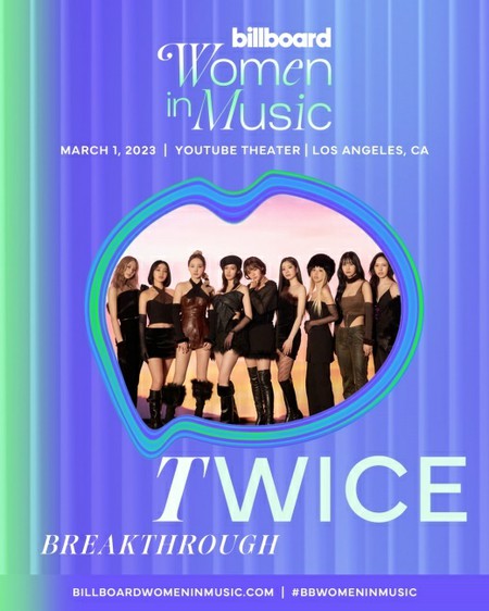 「TWICE」、米ビルボード「Women In Music」受賞＝女性K-POPアーティスト初