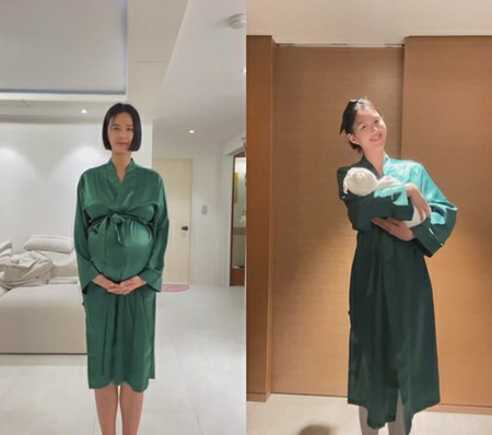 女優チ・ソヨン、出産後の近況「いつもお腹スイカみたいに出てたのに…」