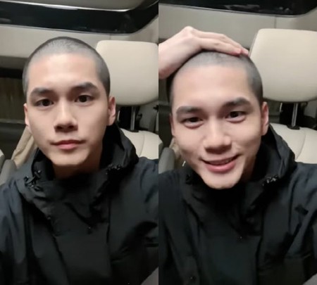 オン・ソンウ（元Wanna One）、入隊を控えくりくりに剃った頭を公開…「似合っていると言ってほしい」
