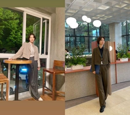 女優イ・ヨニ、「東方神起」ユンホと主演のドラマでの「会社員ルック」…本当に小顔でモデルフィット
