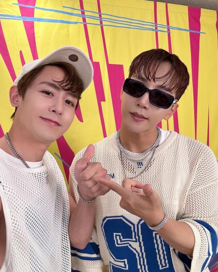 「2PM」Jun. K ＆ニックン、 スポーティで男らしい魅力アピール…「WATERBOMB JAPAN 2023」出演後にあいさつ