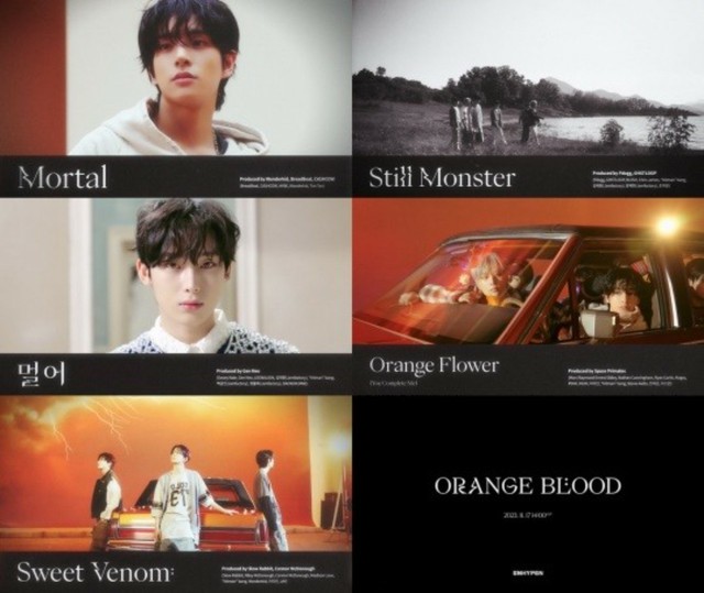 「ENHYPEN」、5thミニアルバム「ORANGE BLOOD」プレビュー公開…さわやかなオレンジ色の音楽を予告