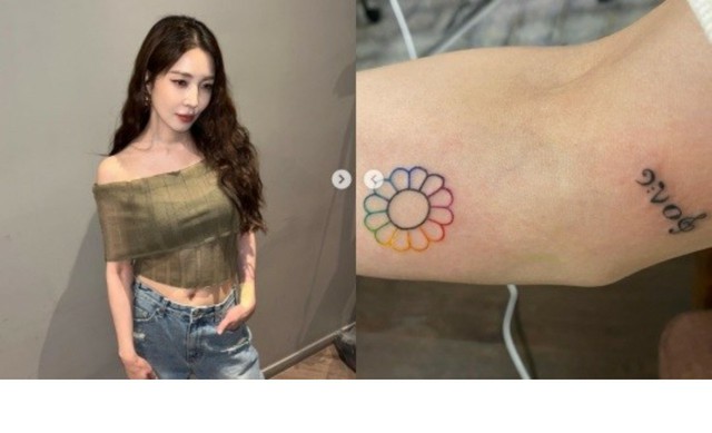BoA、新しいタトゥーを公開…腕にきれいに刻んだ花