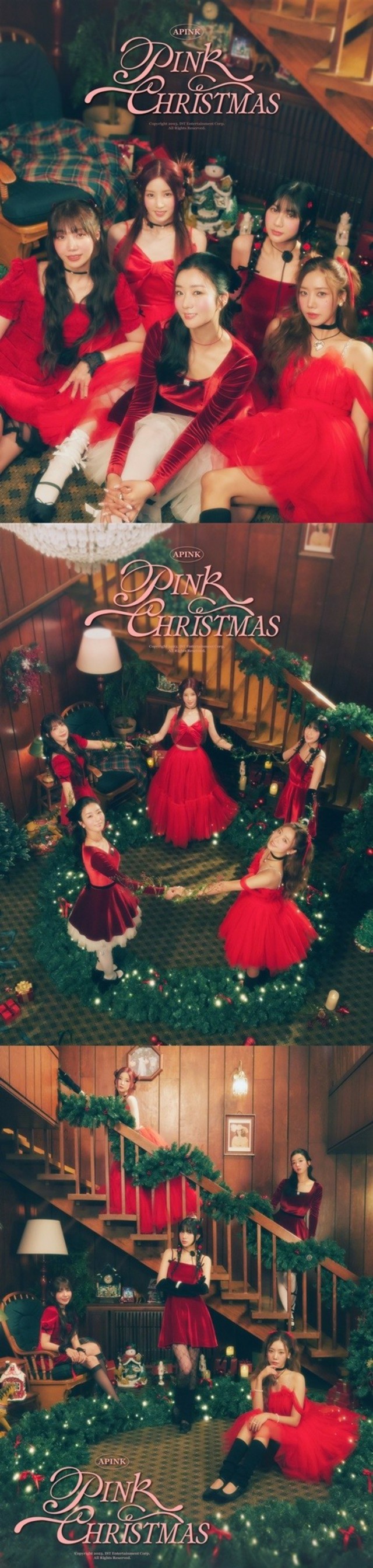 「Apink」、11日に初のキャロルソング「PINK CHRISTMAS」発表…和気あいあいとした団体フォト公開