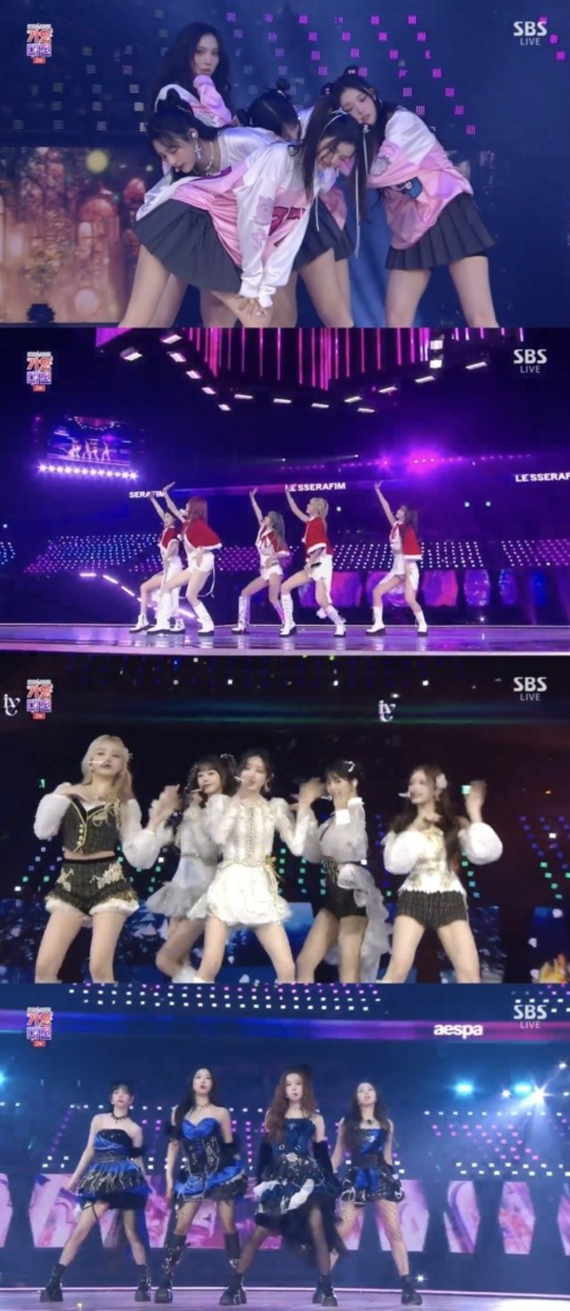 SBS歌謡大祭典】第4世代の「NewJeans」「LE SERAFIM」「IVE