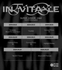 「SUPER JUNIOR-D＆E」、6カ月ぶりの超高速カムバック…6thミニアルバム「INEVITABLE」のタイムテーブルを公開