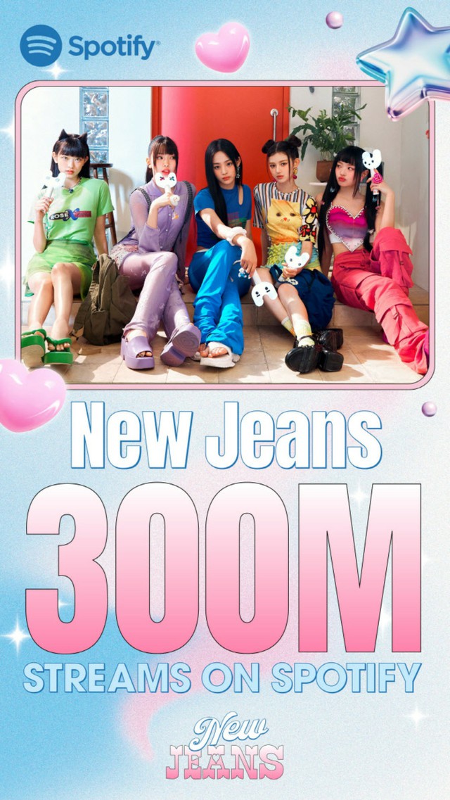 「NewJeans」の「New Jeans」、Spotify3億ストリーミング