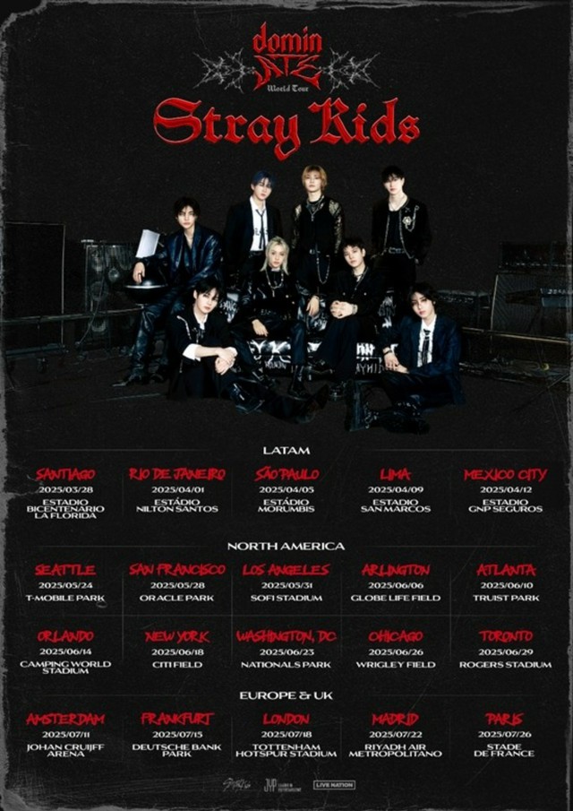 「Stray Kids」、ワールドツアー2次プランを発表…20スタジアムでの単独公演が実現