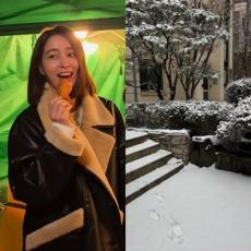 女優イ・ミンジョン、かわいい娘と新年のあいさつ…「雪のように美しいことがいっぱいになるように」