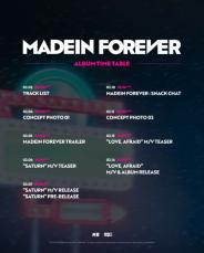 「MADEIN」、新譜「MADEIN FOREVER」で14日にカムバック…スケジューラ公開