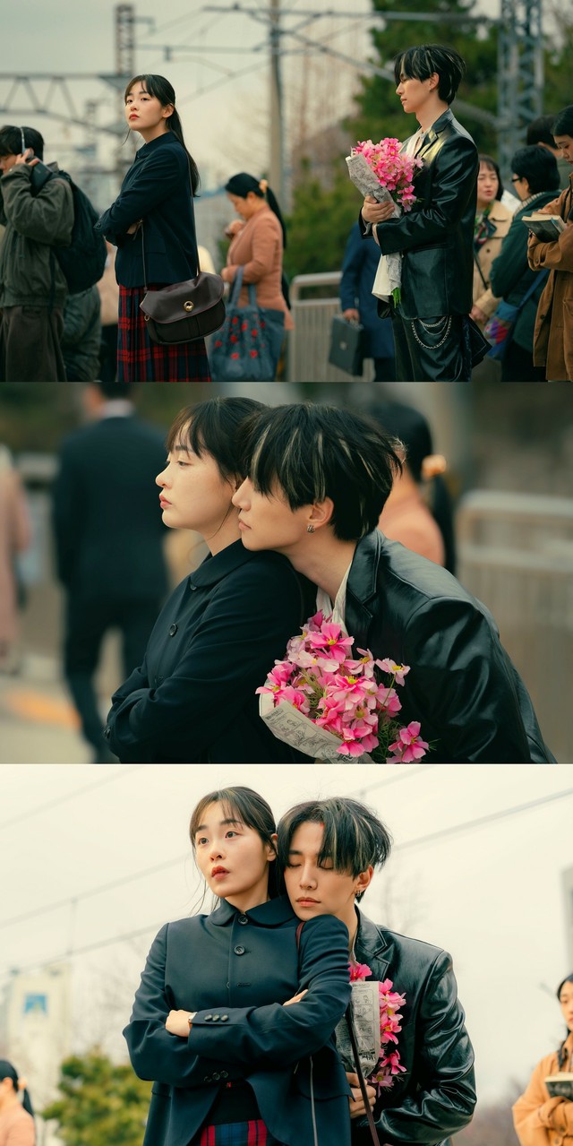 イ・ジュノ／キム・ミンハ　サイン　写真　韓国ドラマ　テプン商事 テプン商事」イ・ジュノ（2PM）×キム・ミンハ、キス1秒前？…甘い