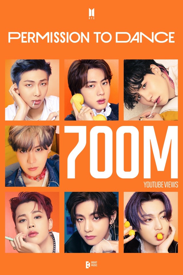 BTS」、「Permission to Dance」MVが7億ビュー突破…通算10回目