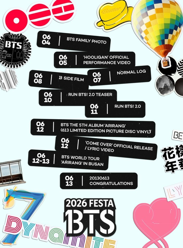 BTS（防弾少年団）」、完全体で迎えるデビュー13周年…「2026 BTS FESTA