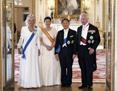 天皇、皇后両陛下がチャールズ国王夫妻主催の晩餐会に出席…日英関係「さらに高みに」