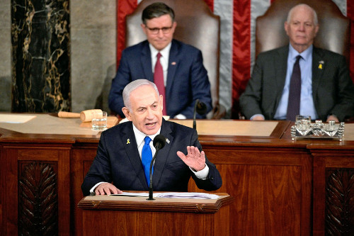 イスラエル首相「ハマスを壊滅し人質を全員帰還させるまで戦う」…米議会で演説、ブーイングも