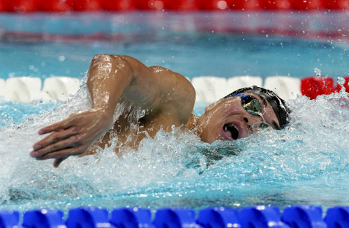 競泳男子４００ｍ個人メドレーで瀬戸大也は全体３位、松下知之は全体５位で決勝進出