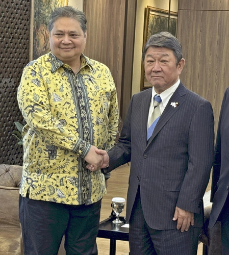 自民・茂木幹事長、インドネシア国会副議長と会談「両国の協力を更に進めていきたい」