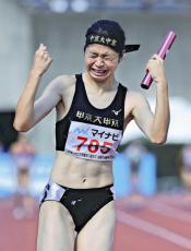 陸上女子４００リレーは中京大中京が２年ぶりＶ、最終走者・坂本「このために練習してきた」