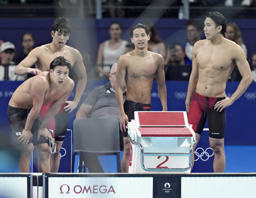 競泳男子８００ｍリレー、日本は全体８位で決勝進出
