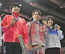出口クリスタ・許美美・舟久保遥香…柔道女子５７キロ級表彰台に日本ルーツの３人並び立つ
