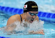 ３３歳の鈴木聡美「現役続行だろうな」…２００ｍ平泳ぎでメダルまで１秒４９差