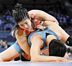 「世界一の練習をしていたと信じたい」…２回戦で敗れたレスリング・尾崎野乃香、敗者復活戦で銅メダル挑戦