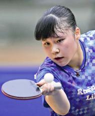 卓球女子シングルス決勝、香ヶ丘リベルテの竹谷美涼が大阪対決制す「声を出して向かっていけた」