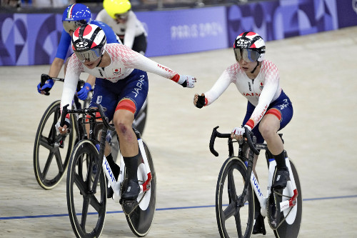 自転車トラック女子マディソン、内野艶和・垣田真穂組が１２位