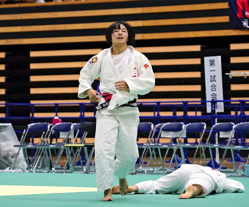 インターハイ柔道女子、福岡・敬愛の本田里来が決勝で一本勝ち…「持ち味の攻める柔道ができた」