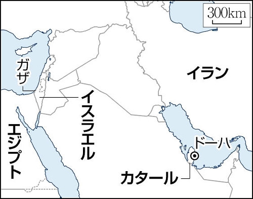 カタールでガザ停戦協議始まる、ハマス側は出席しない考え…イスラエル首相はガザとエジプト境界への軍駐留に固執か