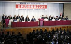 自民党総裁選の演説会に９人ずらり、発言時間は１０分と短く「ワンフレーズ多用しないと埋没する」