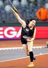 北口榛花が連覇、今季自己ベストの６６ｍ１３…陸上ＤＬファイナル女子やり投げ