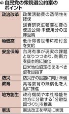 自民「不記載」議員は原則公認で調整…衆院選公約案６本柱、政治資金問題「厳しく反省」