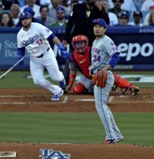 大谷翔平が千賀滉大から二回にタイムリーヒット…千賀は制球定まらず二回途中３失点で降板