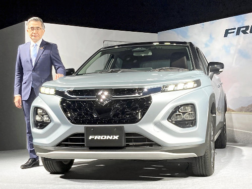 スズキの世界戦略車「フロンクス」インド工場から逆輸入…社長「満を持しての投入だ」