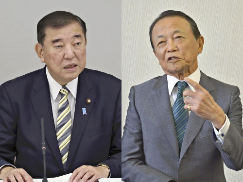 石破首相と麻生太郎元首相が国会内で面会、新政権発足後初めて…トランプ氏への対応など意見交換か