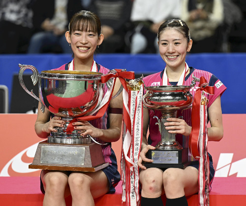 「シダマツ」結成１０年で頂点に…バドミントン全日本総合選手権・女子ダブルス