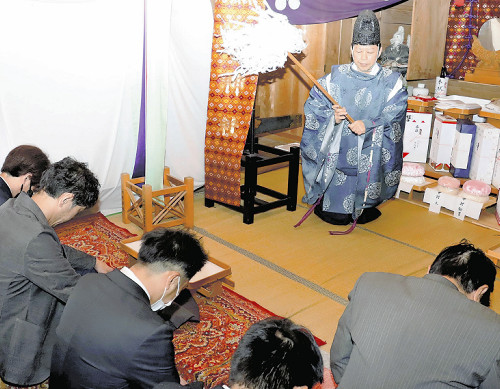 液状化被害の内灘町、黒船神社で２年ぶりに厄払い神事…昨年の本厄も１年遅れで払う