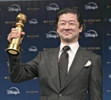 浅野忠信さん「ハリソン・フォードではなく僕の名前が出て感動」…ゴールデン・グローブ賞帰国会見