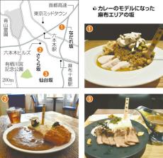 坂道の街・麻布にご当地「カレー」誕生…崩して食べる「なだれ坂」、牛タン並ぶ「仙台坂」など３種類