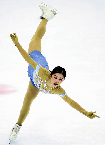 フィギュア女子で２位の勇志国際・中井、世界ジュニアの先に見据える五輪